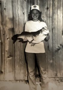 Leah with a big bass