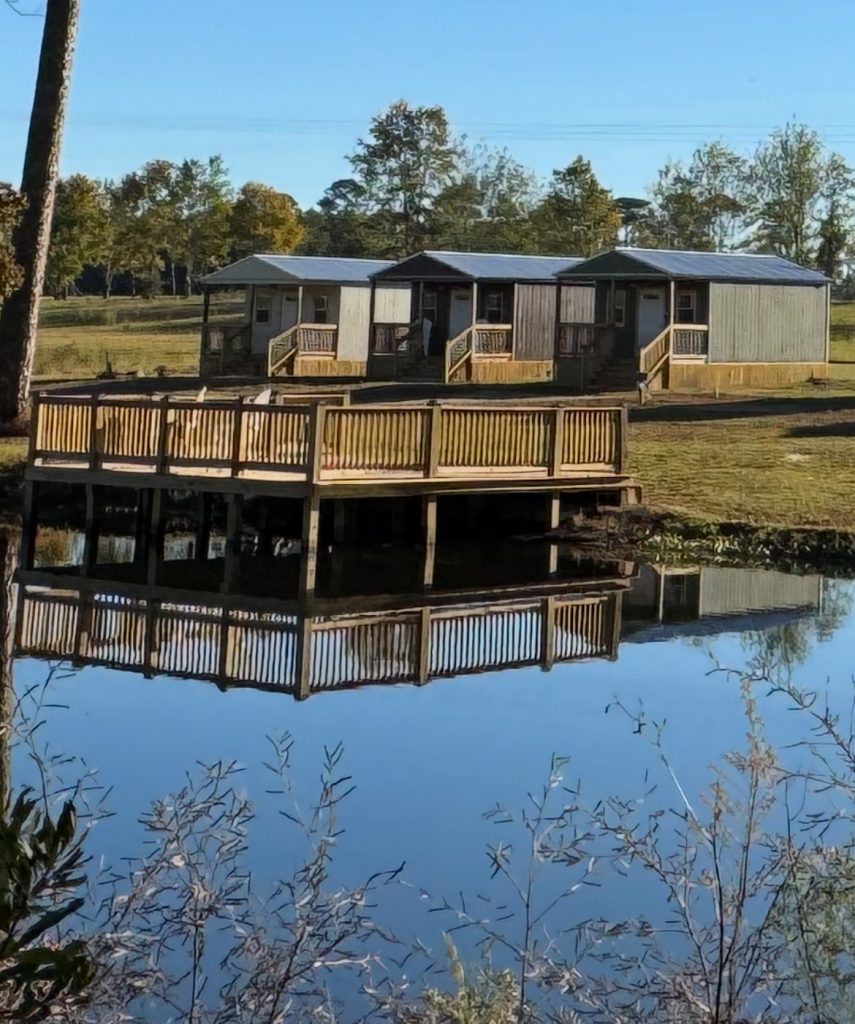 Three Cabins by the Lake View