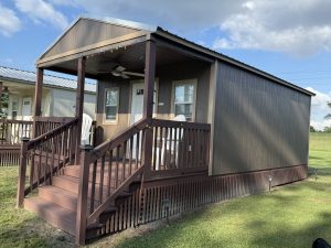 Rustic Retreat Cabin with New paint on Porch